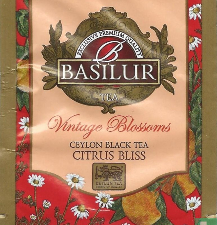 Basilur Vintage Blossoms Tea Plåtburkar Metallburkar