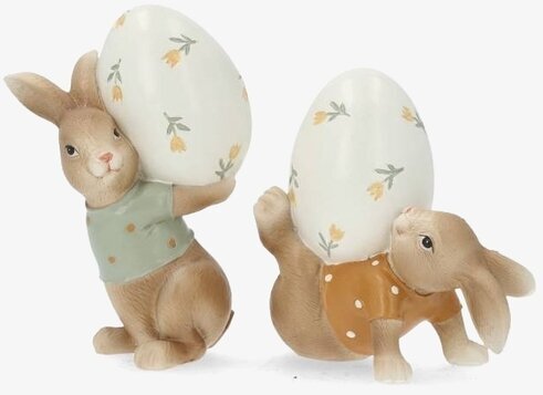 Dekoration Kaniner med Ägg Mix A Lot Decoration för prydnad/dekoration Prydnadskaniner Dekorationskaniner Bunnys dekoration