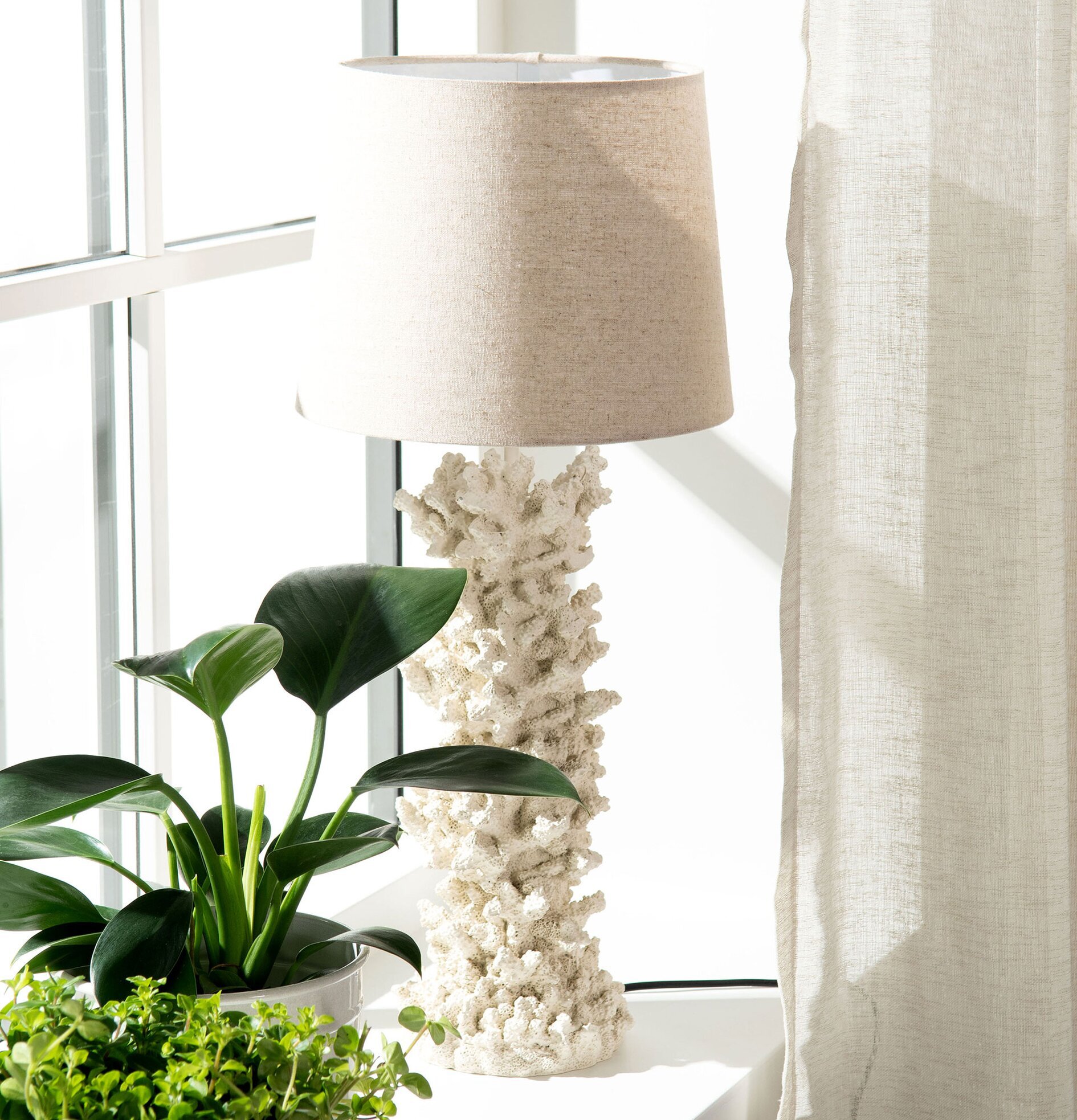 Lampfot Korall Creme A Lot Decoration Lampor Taklampor Golvlampor Bordslampor LED-lampor Ledlampor Fönsterlampor Ljusslingor för dekoration