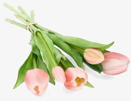 Tulpanbukett Rosa A Lot Decoration Konstväxter Konstblommor Plastväxter Plastblommor