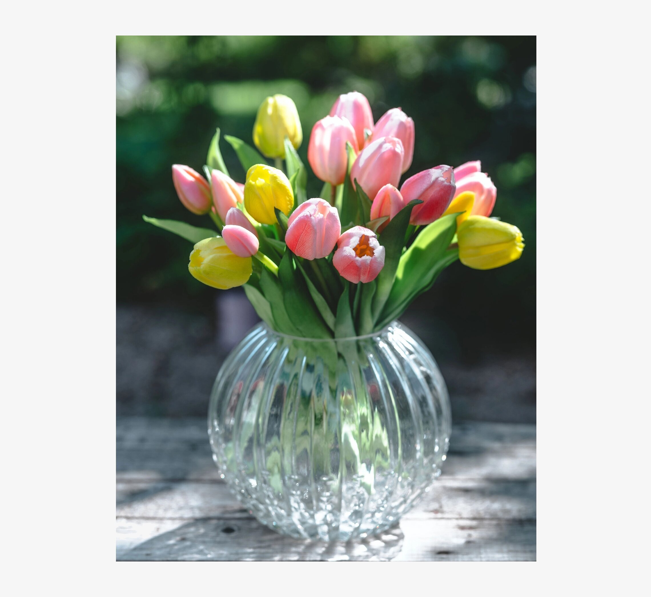 Tulpanbukett Gul A Lot Decoration Konstväxter Konstblommor Plastväxter Plastblommor
