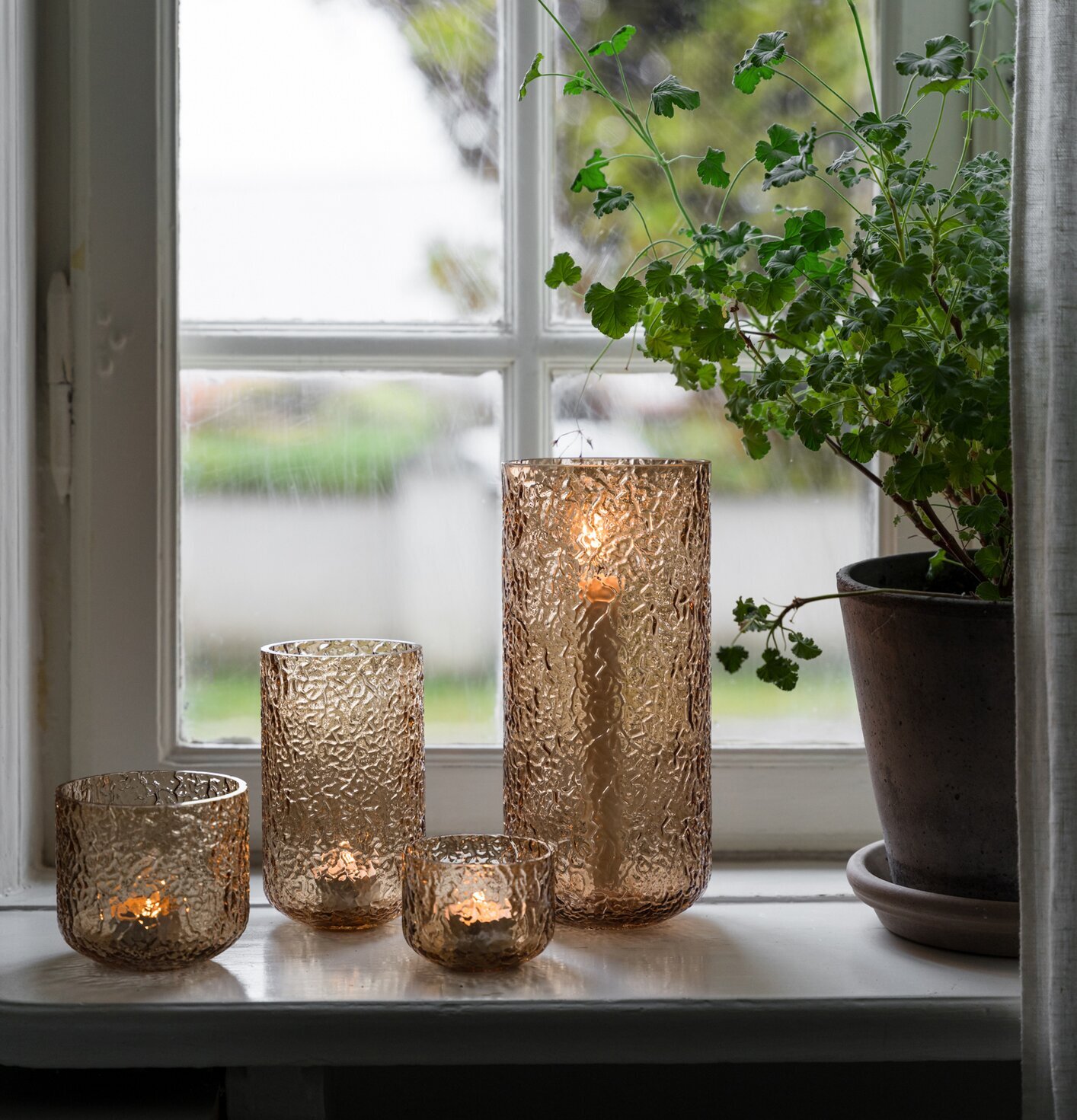 Ljuslykta Bärnsten Kronljus Ernst Lyktor Endless Light Ljuslyktor