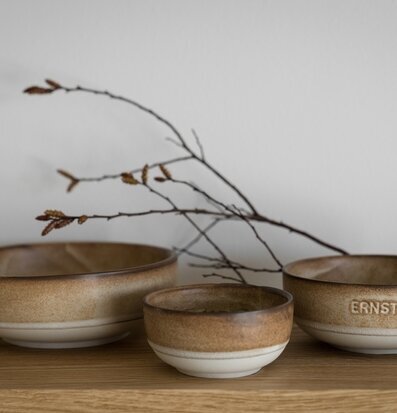 Skål Ernst Brun/Natur Ø11cm Skålar att äta ur tilltugg Såskannor/Vispskål servering Matlådor Förvaring av lunch/mat Lunchboxar