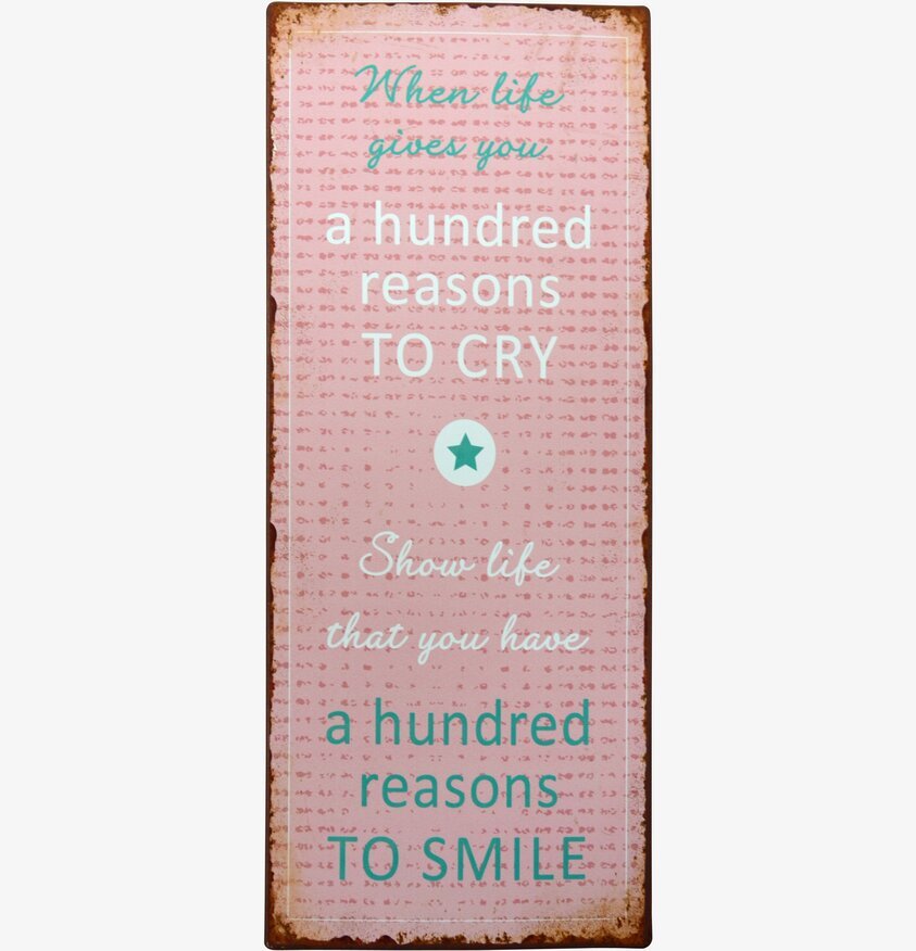 Plåtskylt When Life Gives från IB Laursen i vintage stil