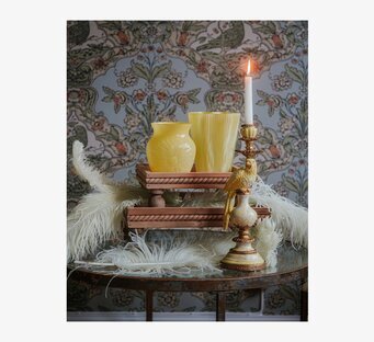 Ljusstake Papegoja Gul A Lot Decoration Ljusstakar Adventsstakar Ljushållare Ljushyllor