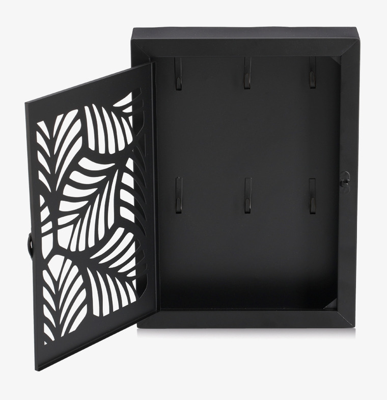 Nyckelskåp Leaves Svart Zeller Nyckelförvaring Nyckelhängare