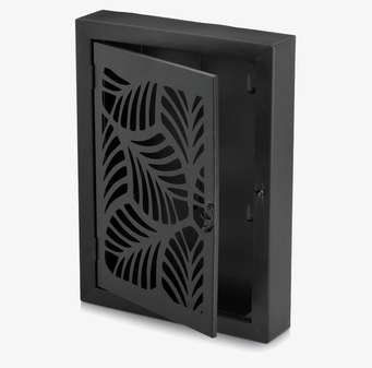 Nyckelskåp Leaves Svart Zeller Nyckelförvaring Nyckelhängare