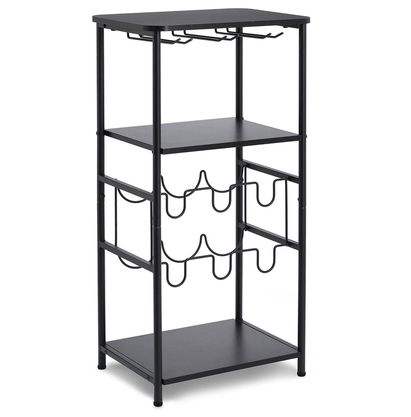 Vinställ med vinglashållare Zeller Stora vinställ