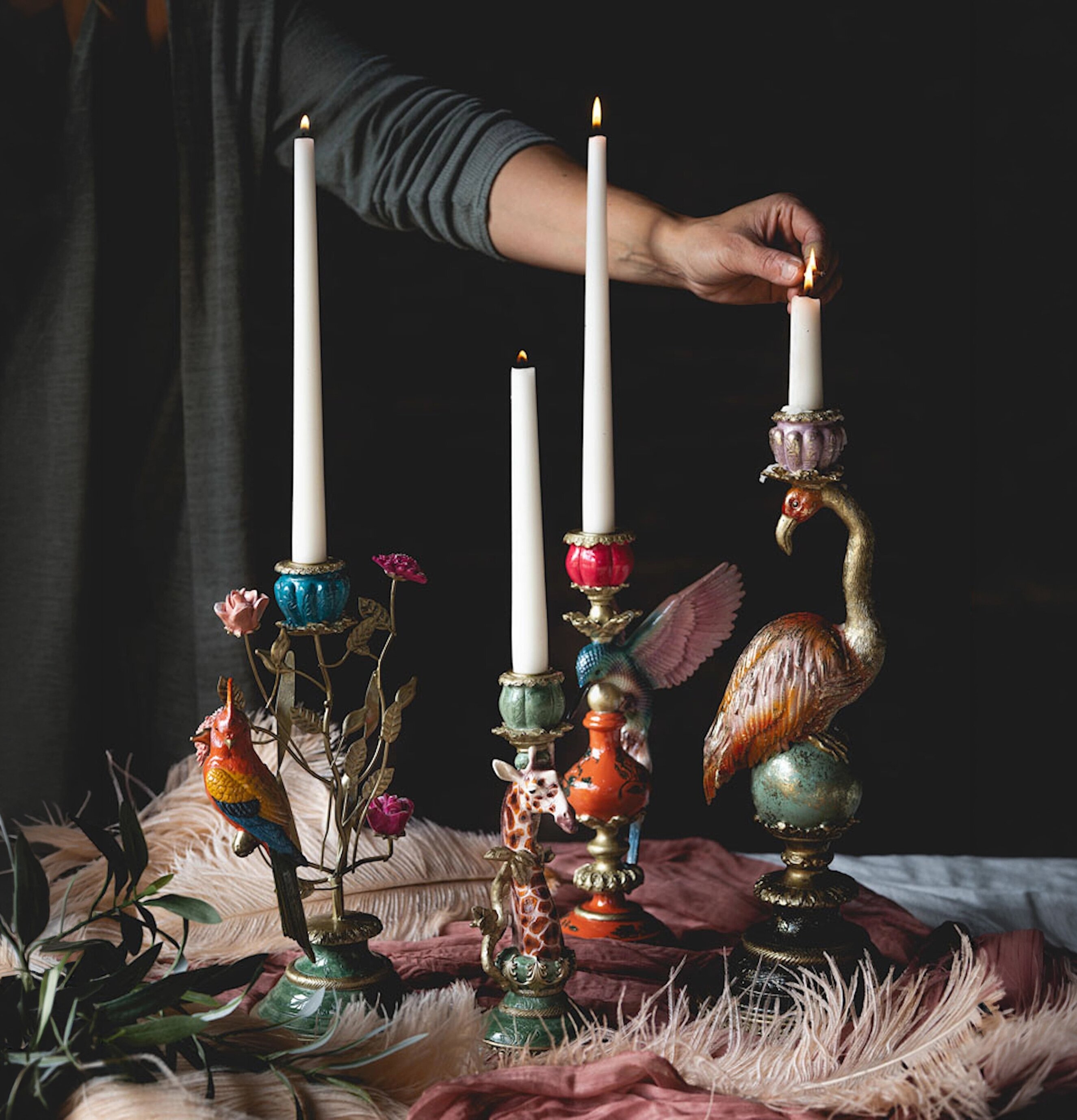 Ljusstake Fågel Safari A Lot Decoration Ljusstakar Adventsstakar Ljushållare Ljushyllor