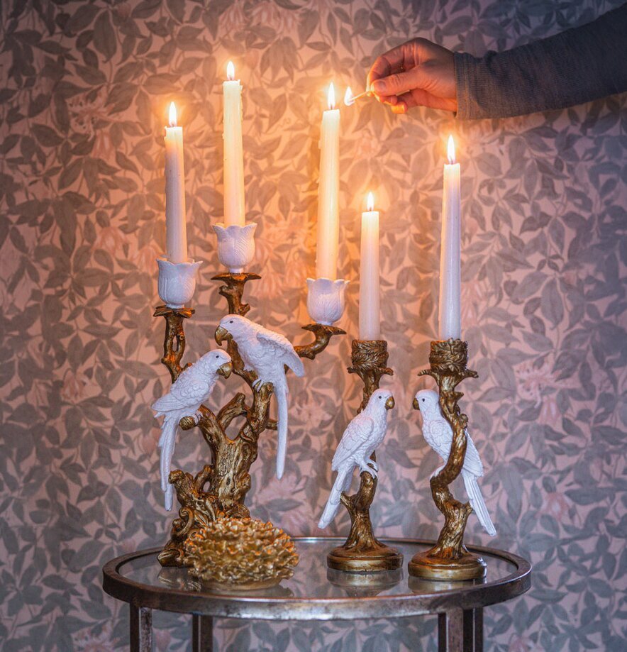 Ljusstake Fåglar på Gren A Lot Decoration Ljusstakar Adventsstakar Ljushållare Ljushyllor