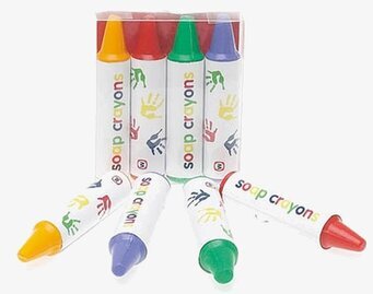 Tvålkritor från Worldwide co i genomskinlig förpackning