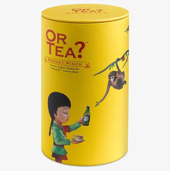 Or Tea Monkey Pinch Löste 100g i gul cylindrisk förpackning