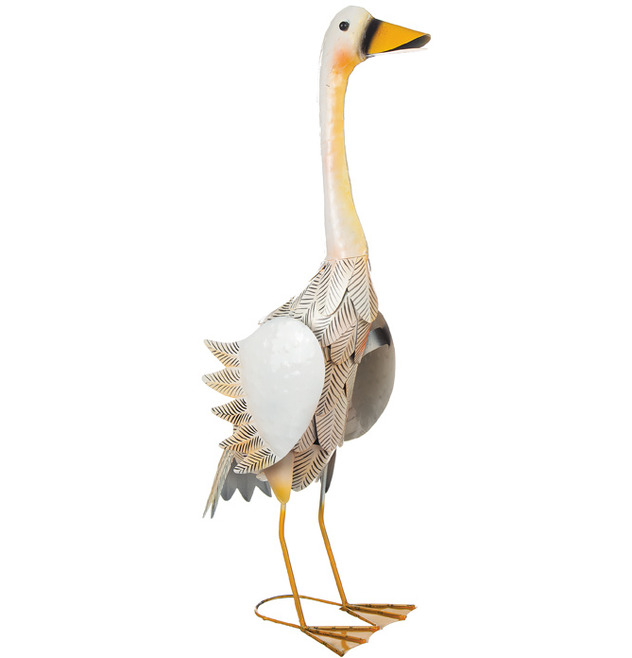 Anka Hamrad Plåt 55cm Different Design Fåglar för prydnad/dekoration Prydnadsfåglar Dekorationsfåglar Övrig inredning utemiljö