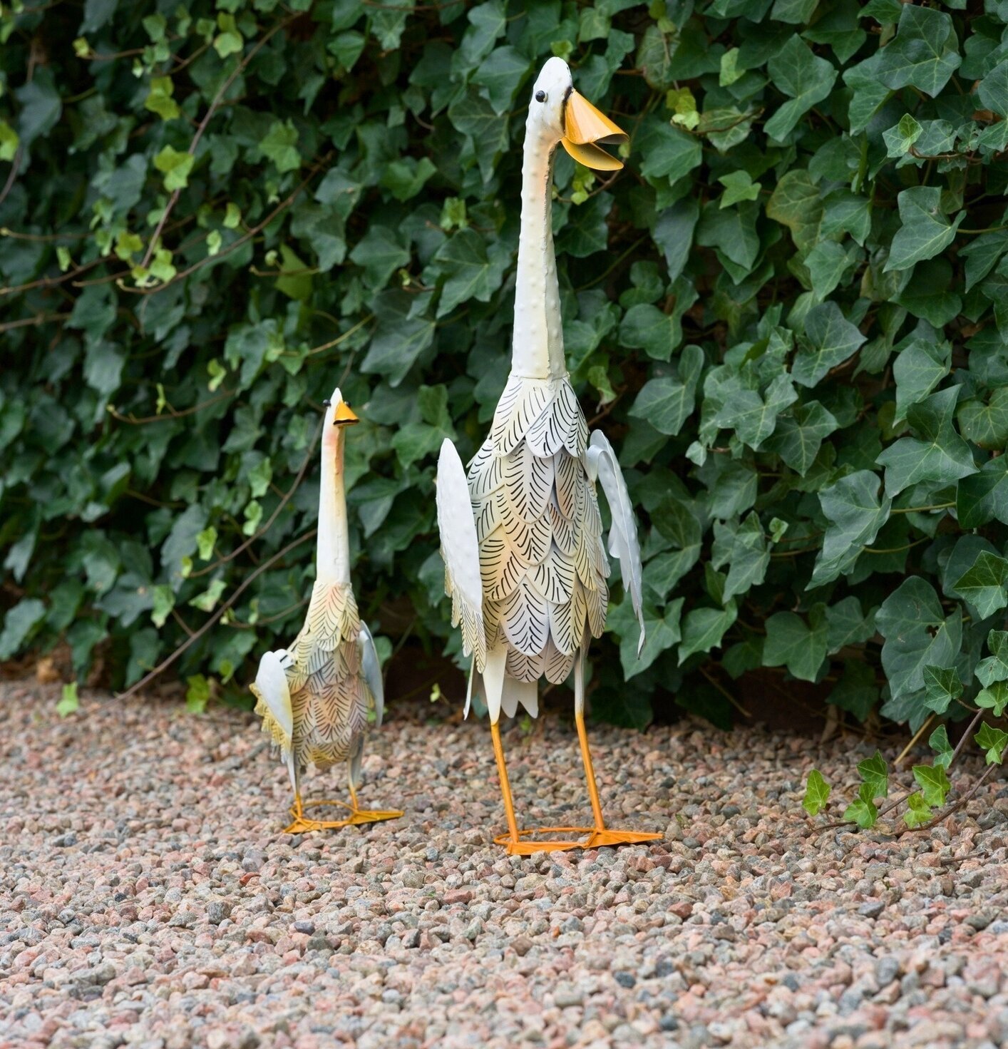 Anka Hamrad Plåt 55cm 35cm Different Design Fåglar för prydnad/dekoration Prydnadsfåglar Dekorationsfåglar Övrig inredning utemiljö