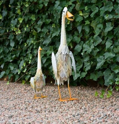 Anka Hamrad Plåt 55cm 35cm Different Design Fåglar för prydnad/dekoration Prydnadsfåglar Dekorationsfåglar Övrig inredning utemiljö