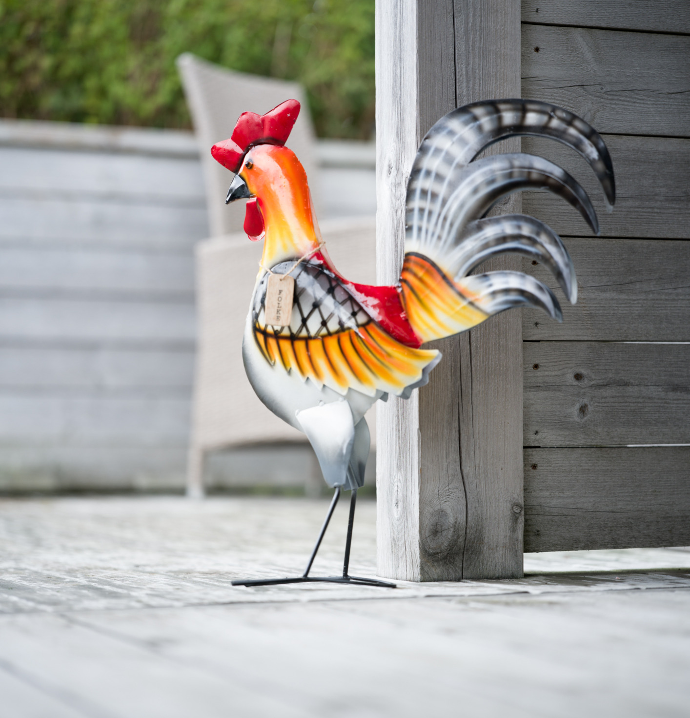 Tupp Folke Hamrad Plåt Different Design Fåglar för prydnad/dekoration Prydnadsfåglar Dekorationsfåglar Övrig inredning utemiljö