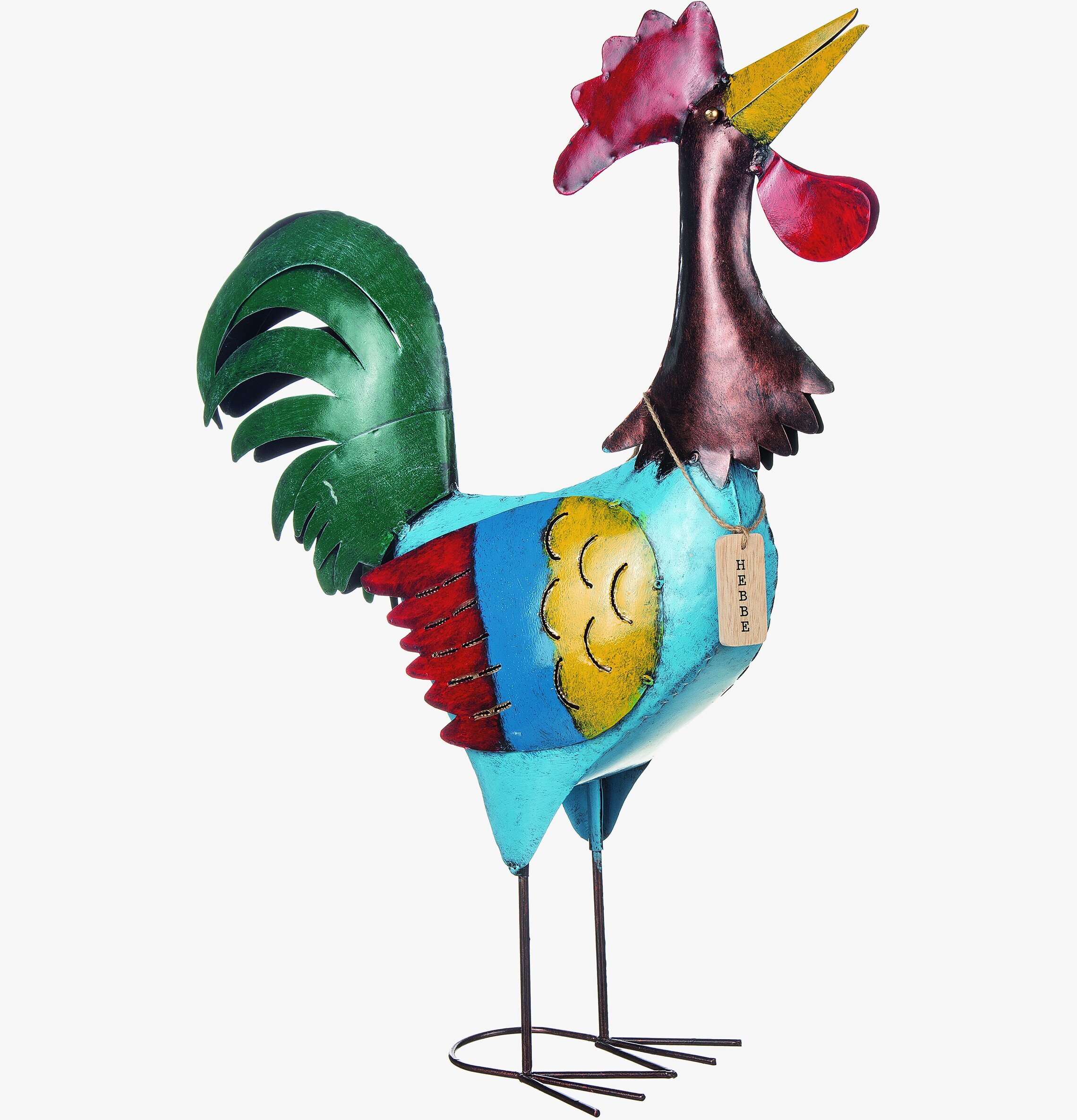 Tupp Hebbe & Lasse Hamrad Plåt 60cm Different Design Fåglar för prydnad/dekoration Prydnadsfåglar Dekorationsfåglar Övrig inredning