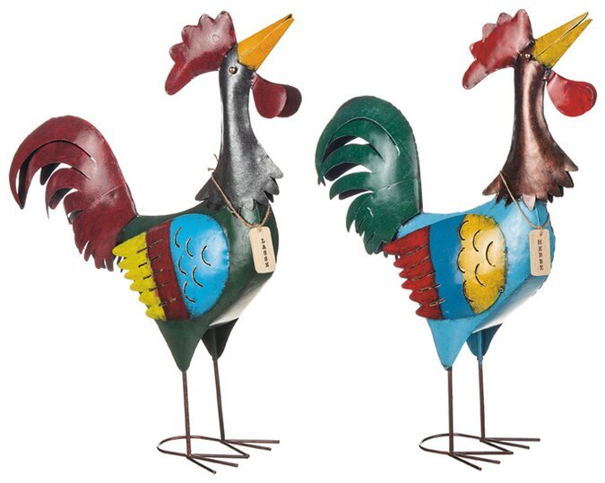 Tupp Hebbe & Lasse Hamrad Plåt 60cm Different Design Fåglar för prydnad/dekoration Prydnadsfåglar Dekorationsfåglar Övrig inredning