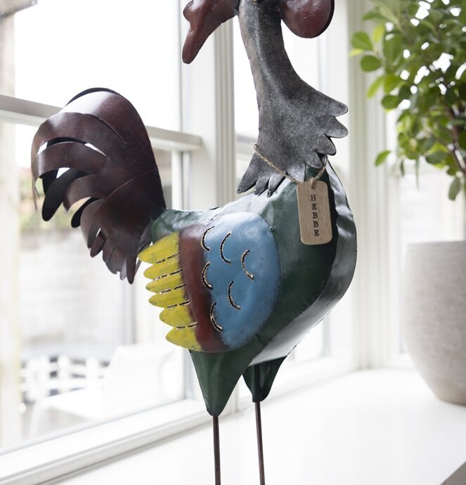 Tupp Hebbe & Lasse Hamrad Plåt 60cm Different Design Fåglar för prydnad/dekoration Prydnadsfåglar Dekorationsfåglar Övrig inredning