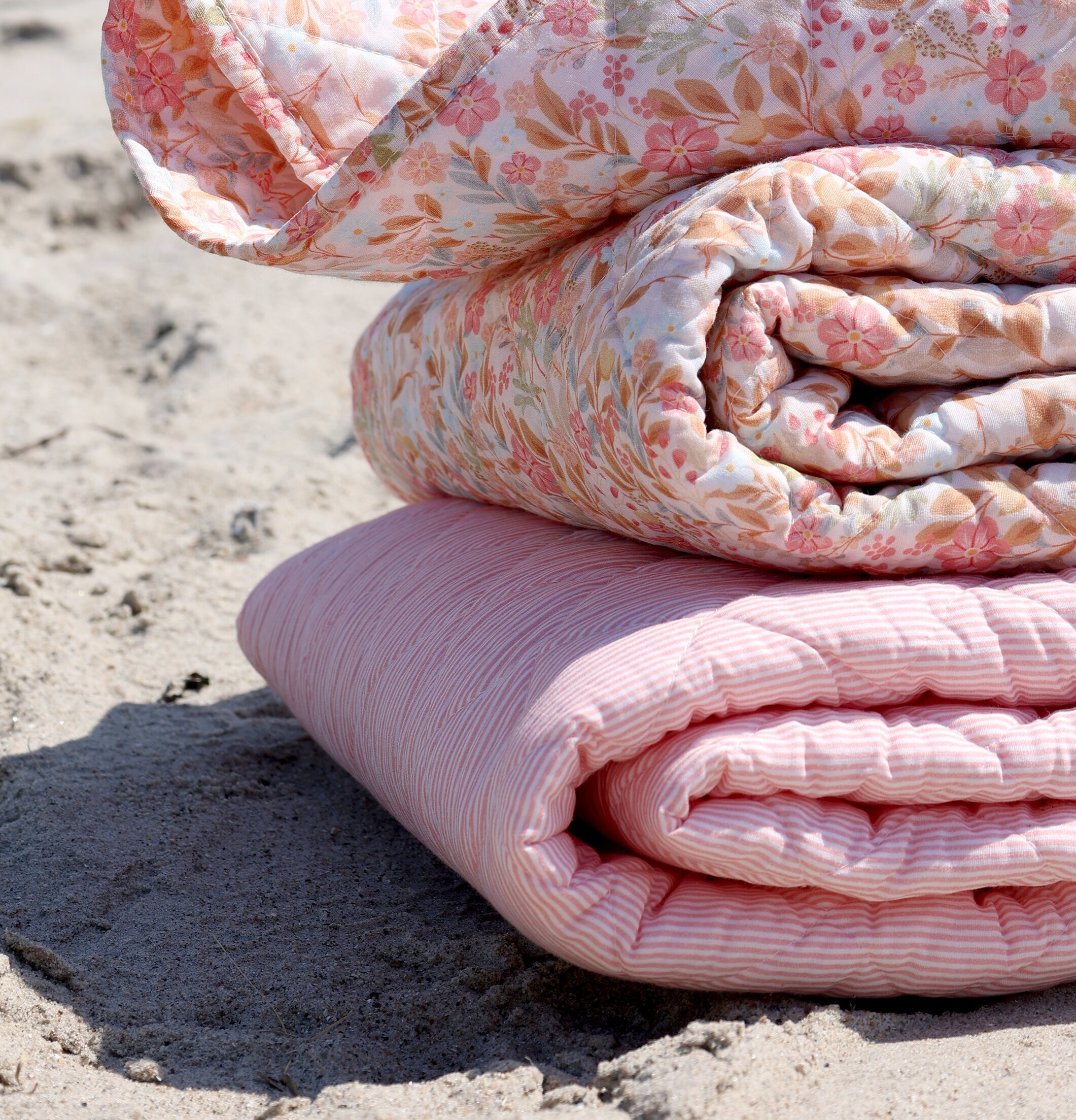 Boutique Pläd Blommor Rosa/Blå Rosa/Vit Chic Antique Täcken, filtar, plädar och överkast Filtar Plädar Överkast
