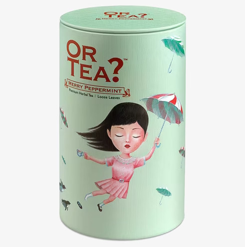 Merry Peppermint Löste 100g från Or Tea i mintgrön behållare
