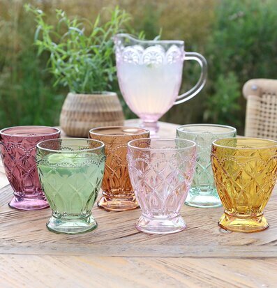Saint-Émilion Reliefglas Chic Antique Dryckesglas Dricksglas Glas för dryck Plastglas