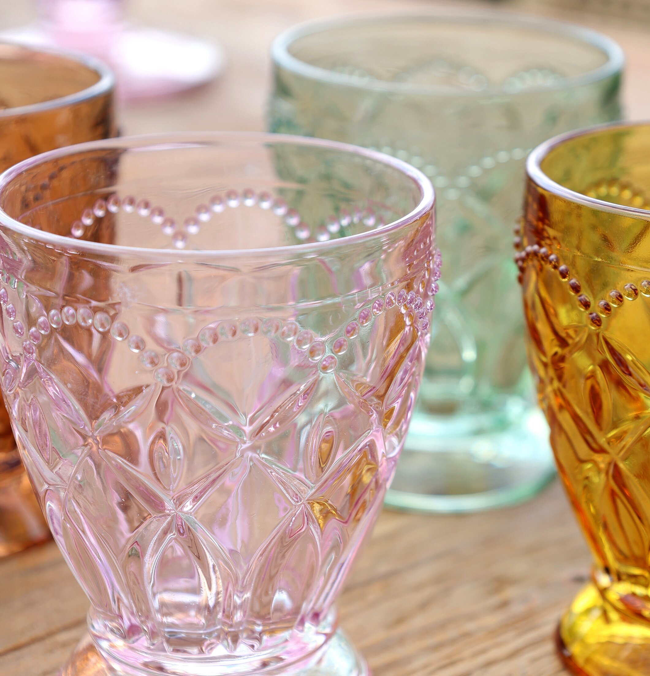 Saint-Émilion Reliefglas Chic Antique Dryckesglas Dricksglas Glas för dryck Plastglas