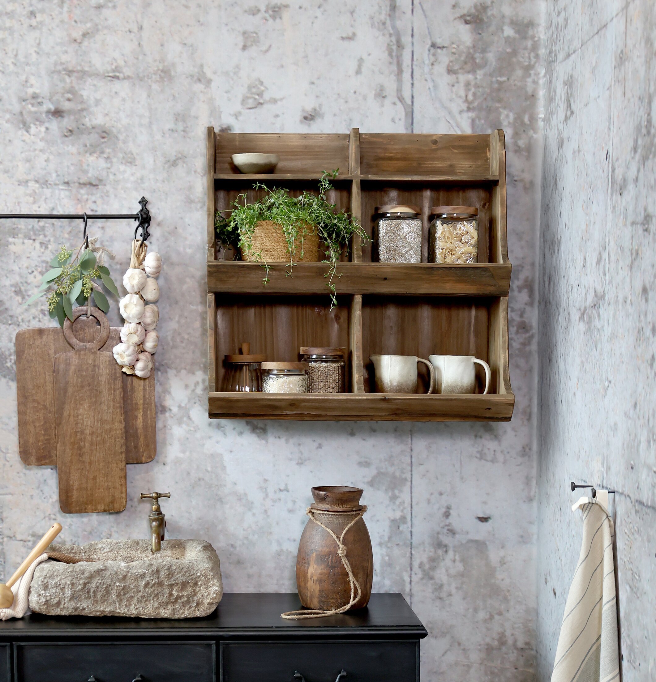 Väggreol Natur Chic Antique Vägghyllor