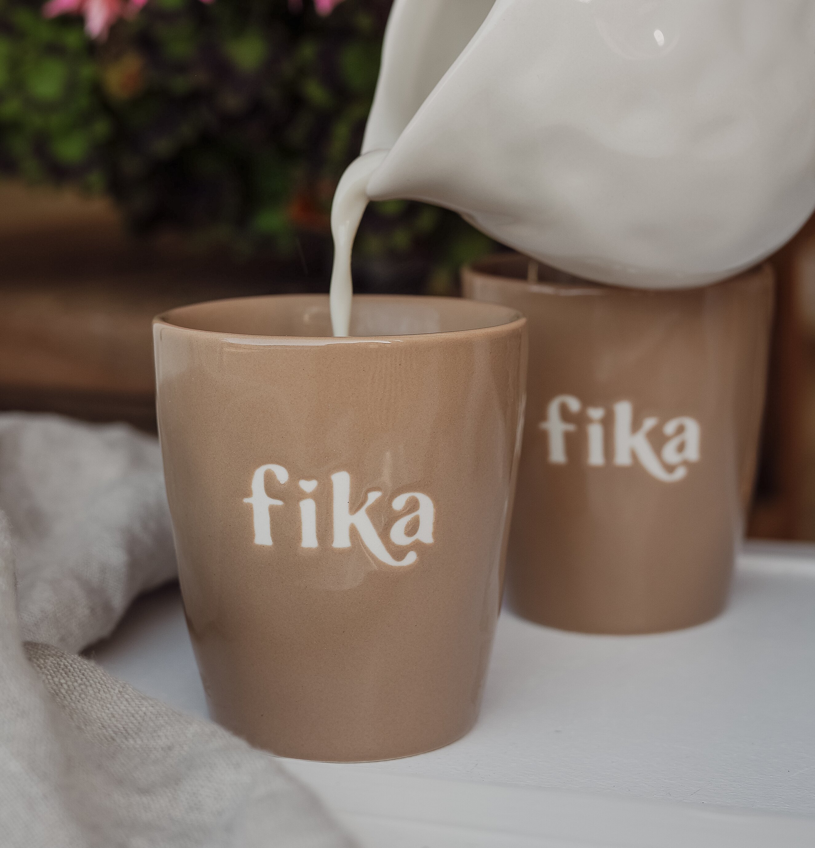 Majas Mugg Fika Cottage Muggar/koppar i porslin, keramik, papper eller biologiskt material organiskt ekologiskt Termomuggar utan