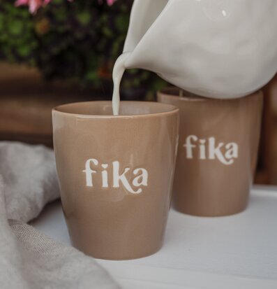 Majas Mugg Fika Cottage Muggar/koppar i porslin, keramik, papper eller biologiskt material organiskt ekologiskt Termomuggar utan