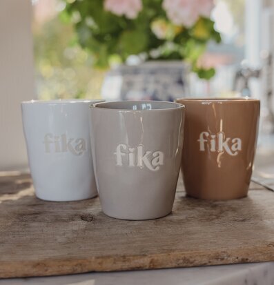 Majas Mugg Fika Cottage Muggar/koppar i porslin, keramik, papper eller biologiskt material organiskt ekologiskt Termomuggar utan