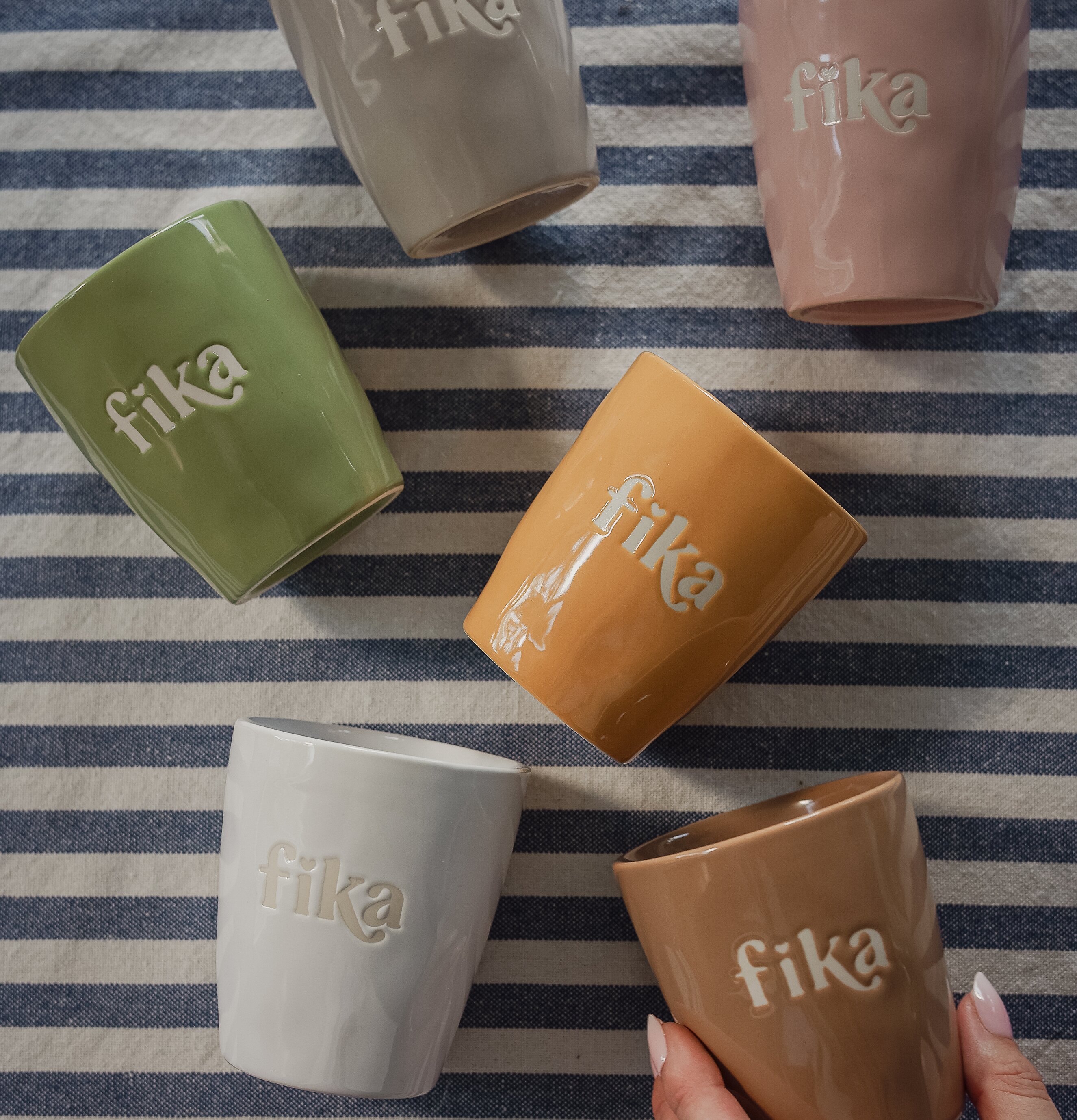 Majas Mugg Fika Cottage Muggar/koppar i porslin, keramik, papper eller biologiskt material organiskt ekologiskt Termomuggar utan