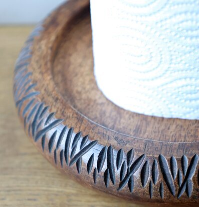 Pappershållare Hushåll Natur Chic Antique för hushållspapper