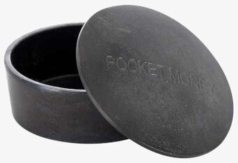 Box Money Svart från THG, en kompakt och stilren förvaring