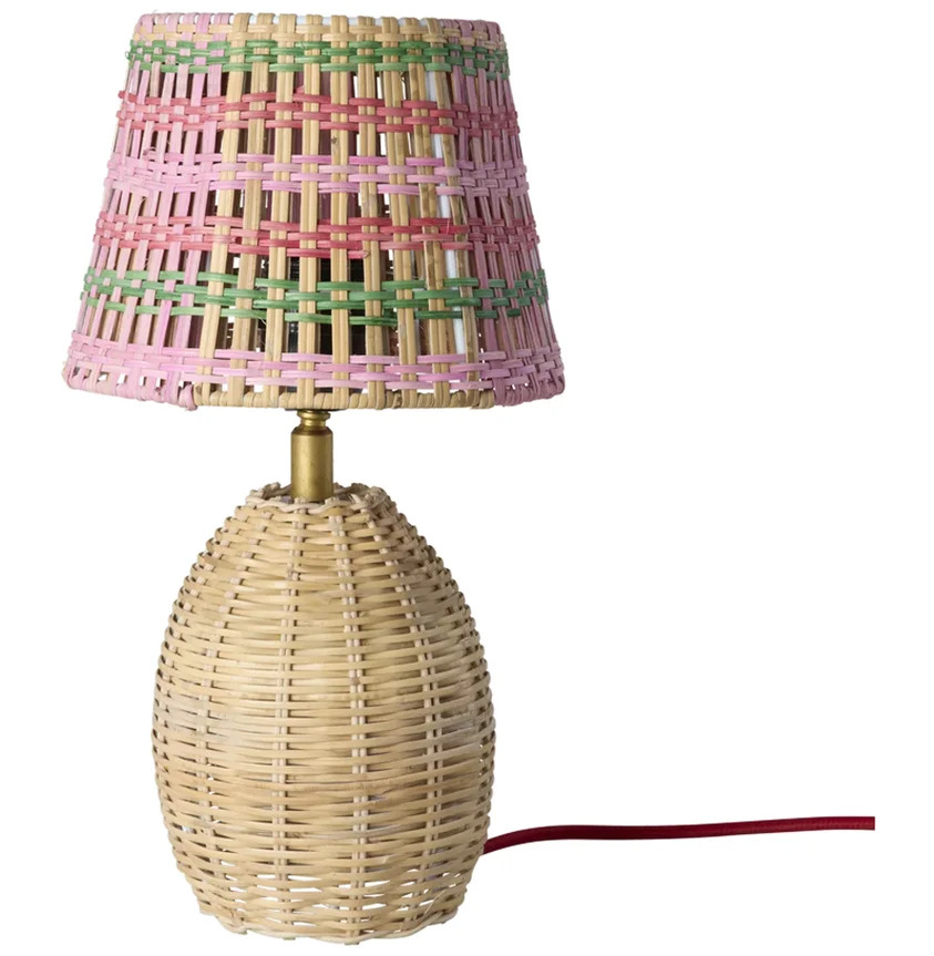 Bordslampa Rotting Rosa/Grön Rice Lampor Taklampor Golvlampor Bordslampor LED-lampor Ledlampor Fönsterlampor Ljusslingor för dekoration