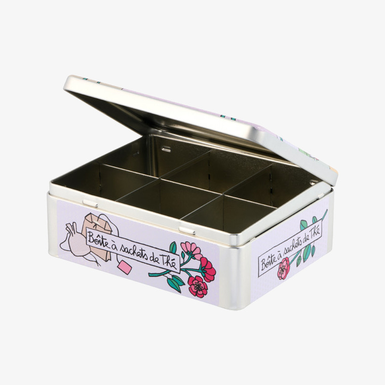 Plåtburk Te Derriére la porte Plåtburkar Metallburkar