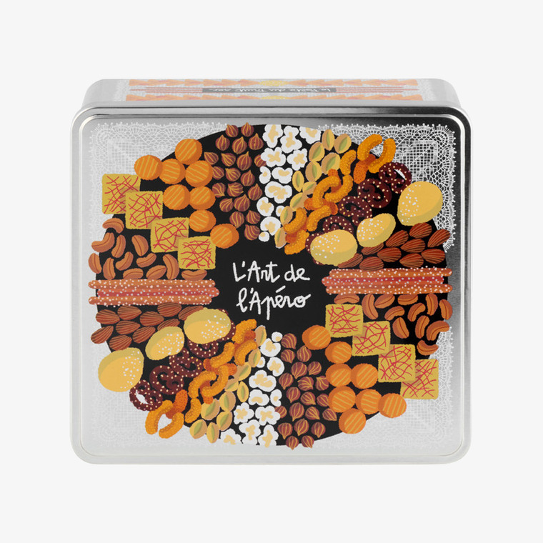 Plåtburk Snacks Derriére la porte Plåtburkar Metallburkar