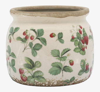 Fraises Kruka Jordgubbar Ø15,5cm Chic Antique Krukor Örtkrukor Glaskrukor