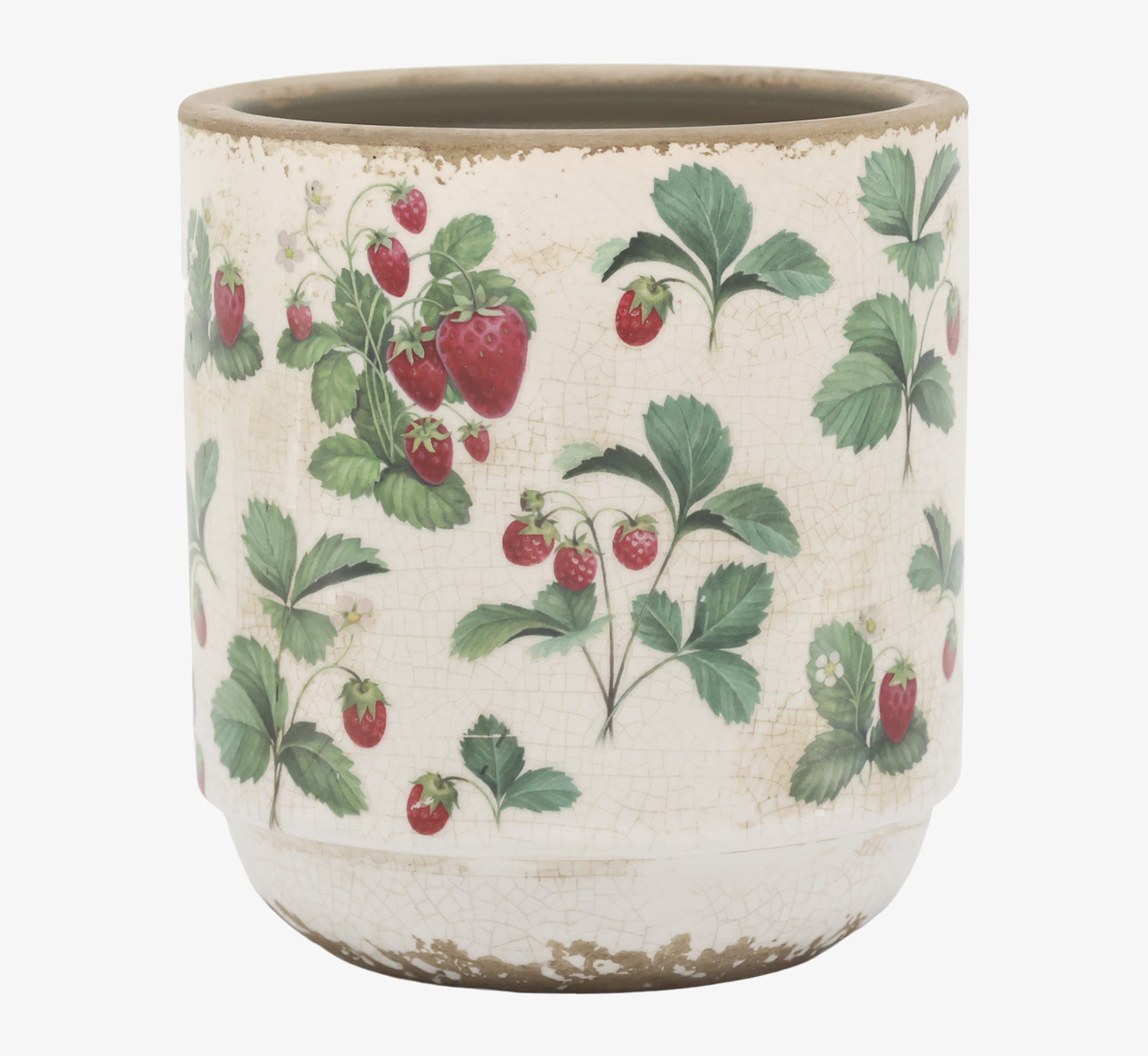 Fraises Kruka Jordgubbar Ø13cm Chic Antique Krukor Örtkrukor Glaskrukor