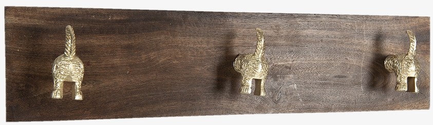 Väggklädhängare Trio Clayre & Eef Knoppar Väggknoppar Klädhängare