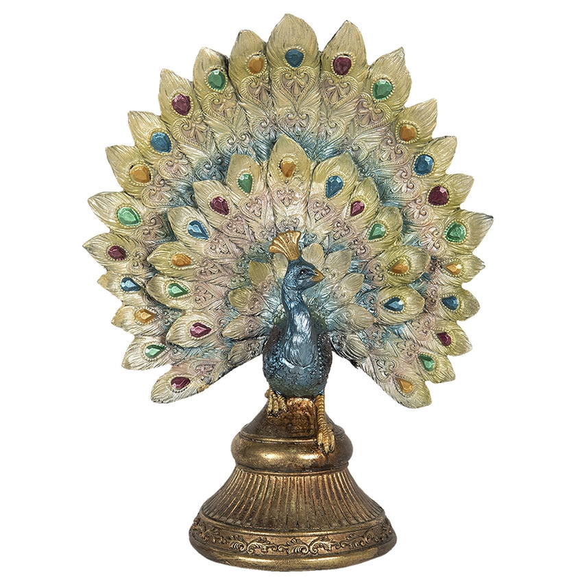 Figurin Påfågel Clayre & Eef Övrig prydnad/dekoration för inredning innemiljö