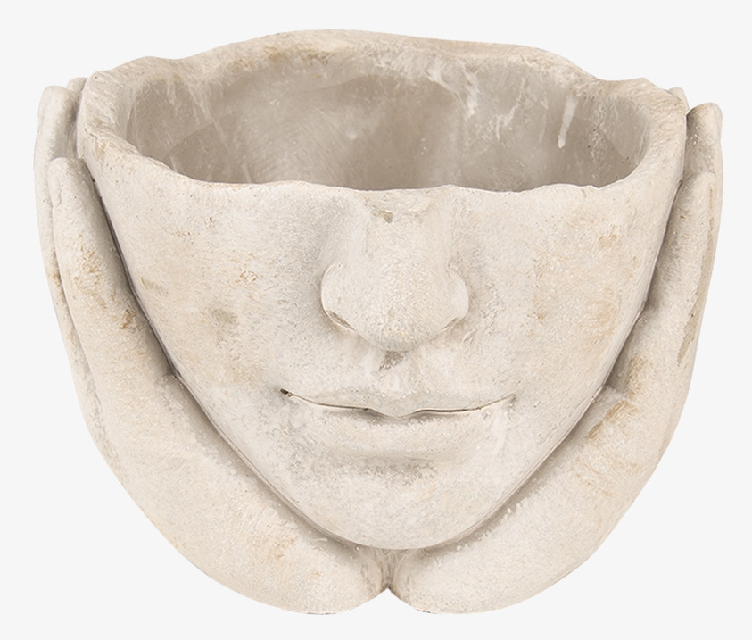 Kruka Ansikte Clayre & Eef Krukor Örtkrukor Glaskrukor