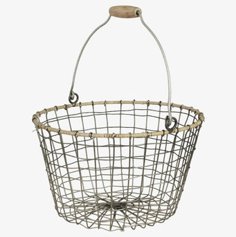 Trådkorg Rund Liten Strömshaga Förvaringslådor och korgar Boxar Förvaringsboxar Porslinsboxar Trälådor Smyckesboxar i porslin Förvaringsbrickor Murstensformar