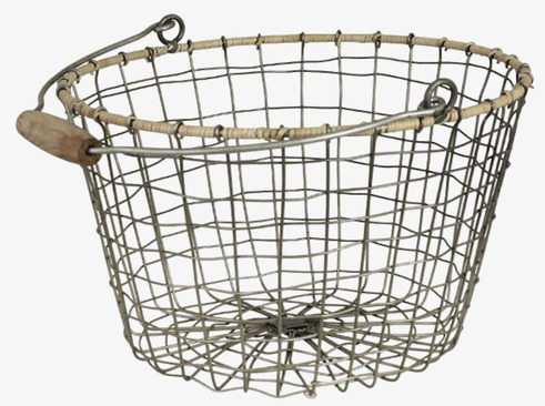 Trådkorg Rund Liten Strömshaga Förvaringslådor och korgar Boxar Förvaringsboxar Porslinsboxar Trälådor Smyckesboxar i porslin Förvaringsbrickor Murstensformar