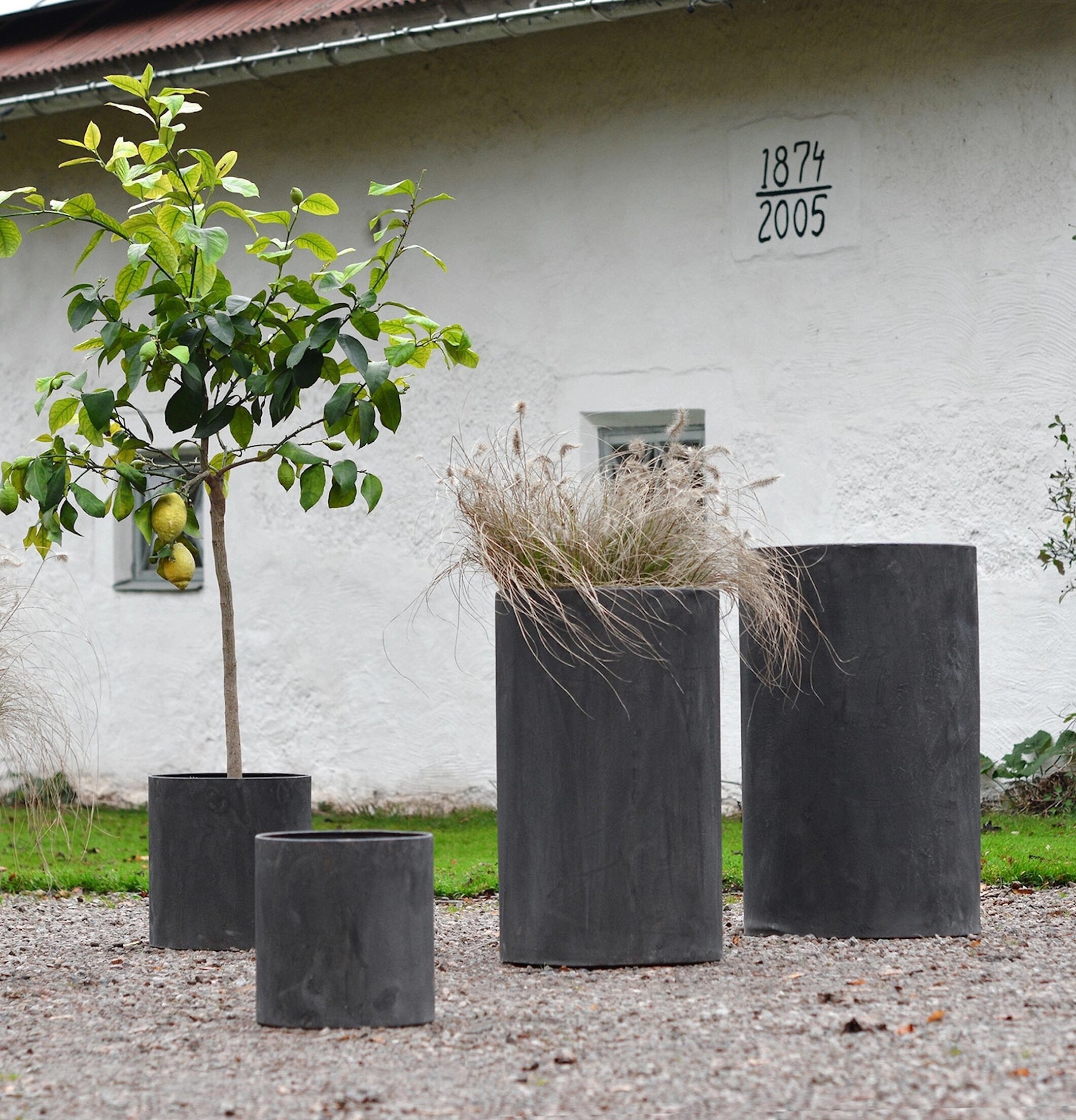 Kruka Hög Utomhus Metall A Lot Decoration Krukor Örtkrukor Glaskrukor