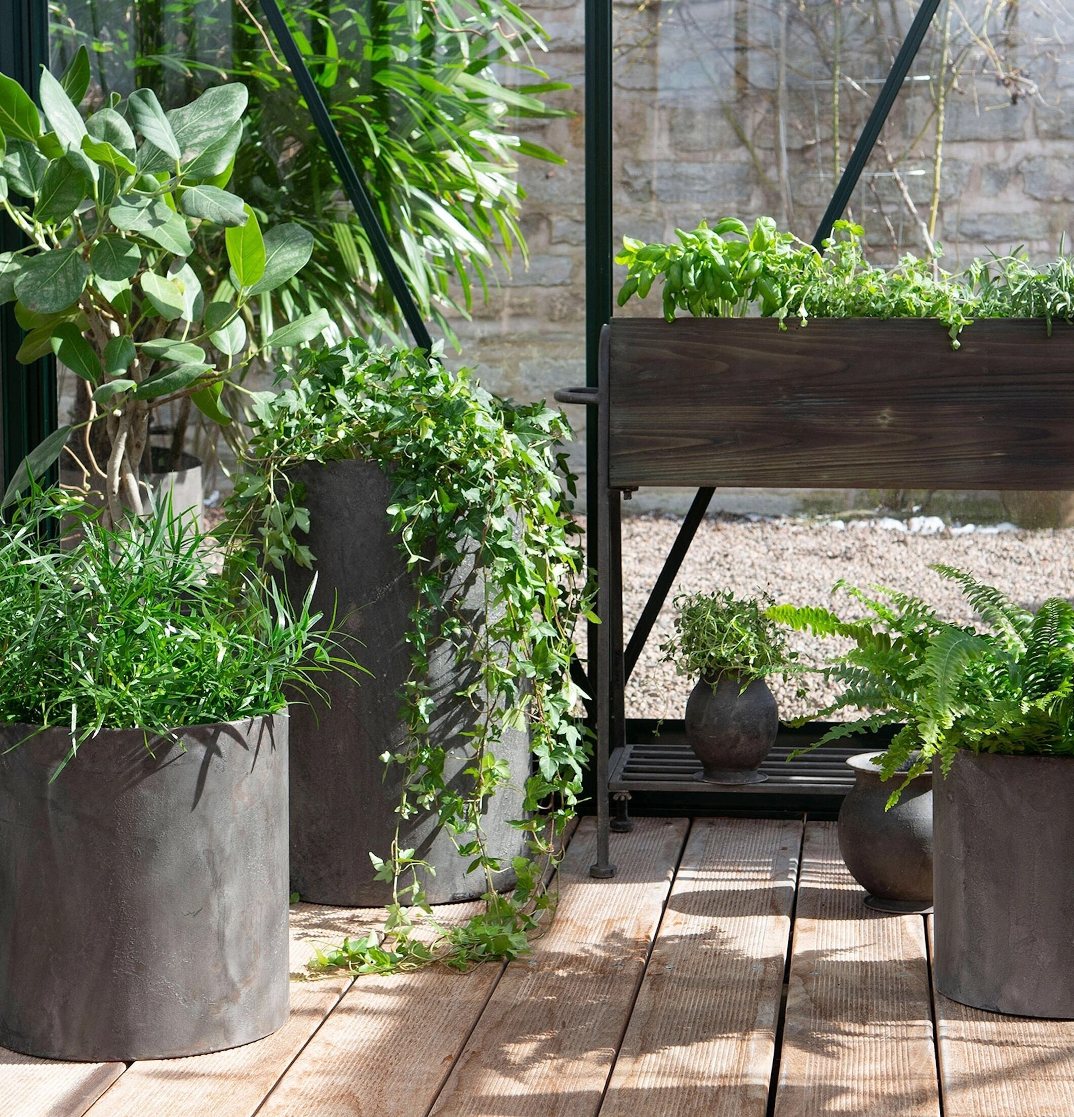 Kruka Utomhus Metall A Lot Decoration Krukor Örtkrukor Glaskrukor