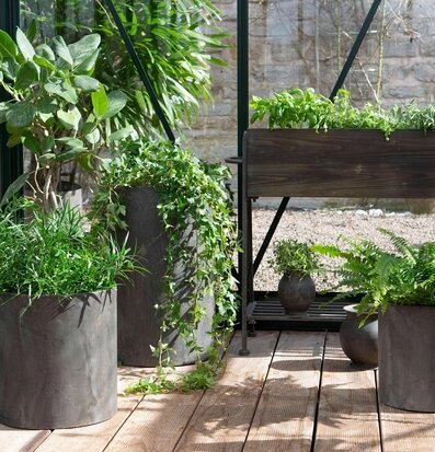 Kruka Utomhus Metall A Lot Decoration Krukor Örtkrukor Glaskrukor