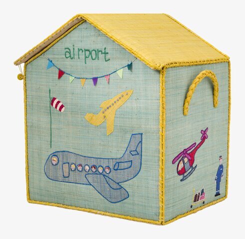 Förvaringskorg Airport från Rice med flygplatstema