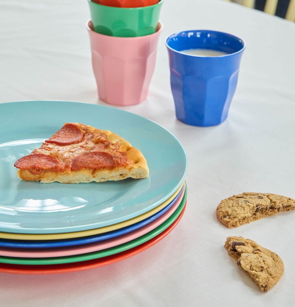 Tallrikar 6-Pack Melamin Rice Djupa tallrikar (ej skål) Desserttallrikar Assietter Barntallrikar Picknicktallrikar