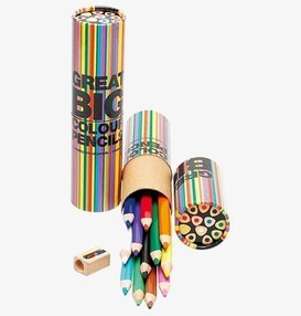 Färgpennor - Great Big Colour Pencils från Worldwide co